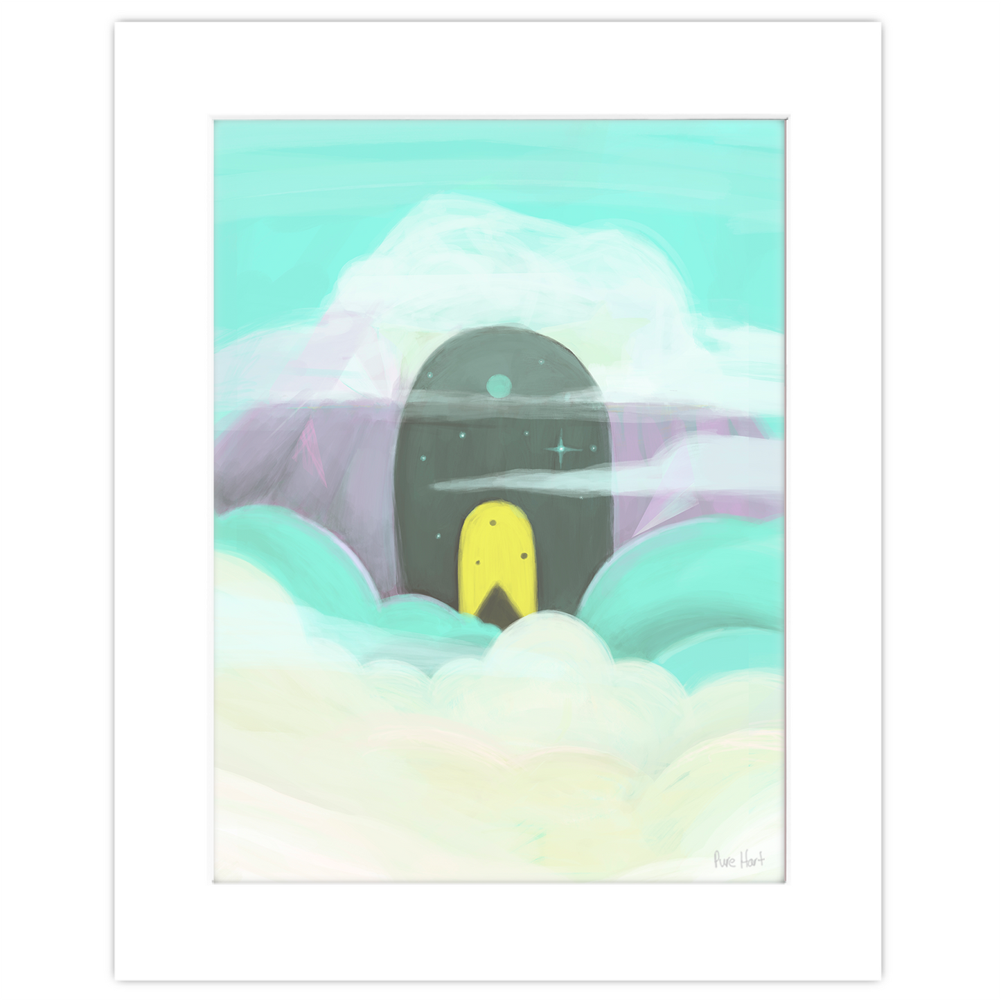 Cave In The Clouds Print