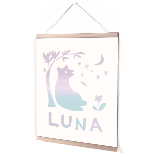 Dream Bear Wall Hanging (Customizable Name Drop)