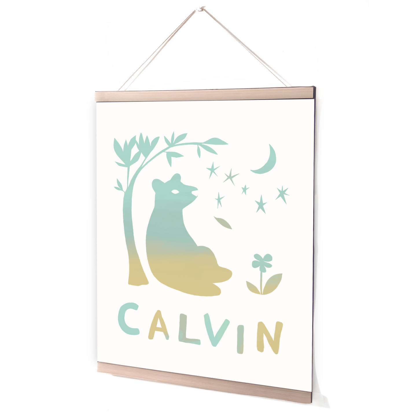 Dream Bear Wall Hanging (Customizable Name Drop)