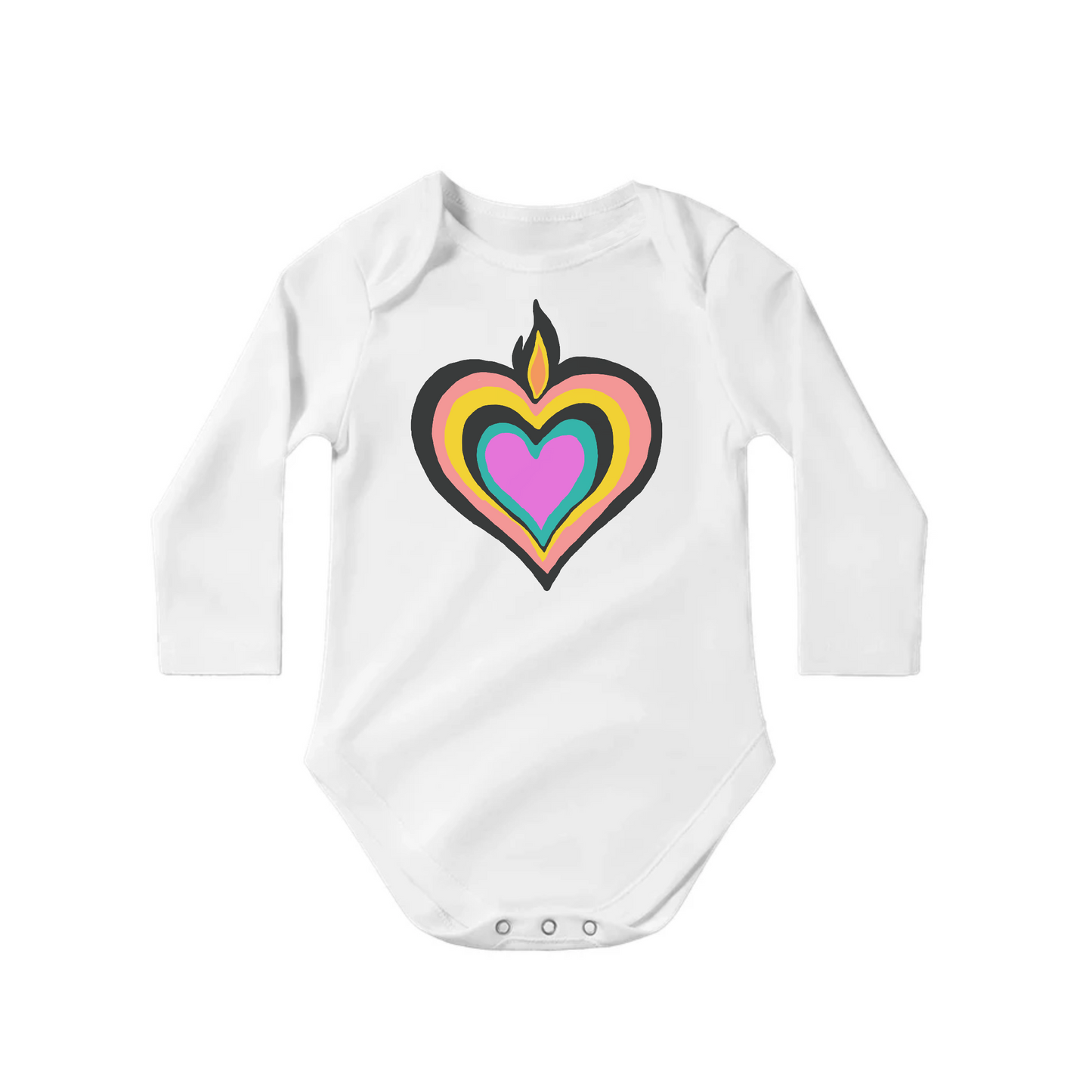 Heart Flame Onesie