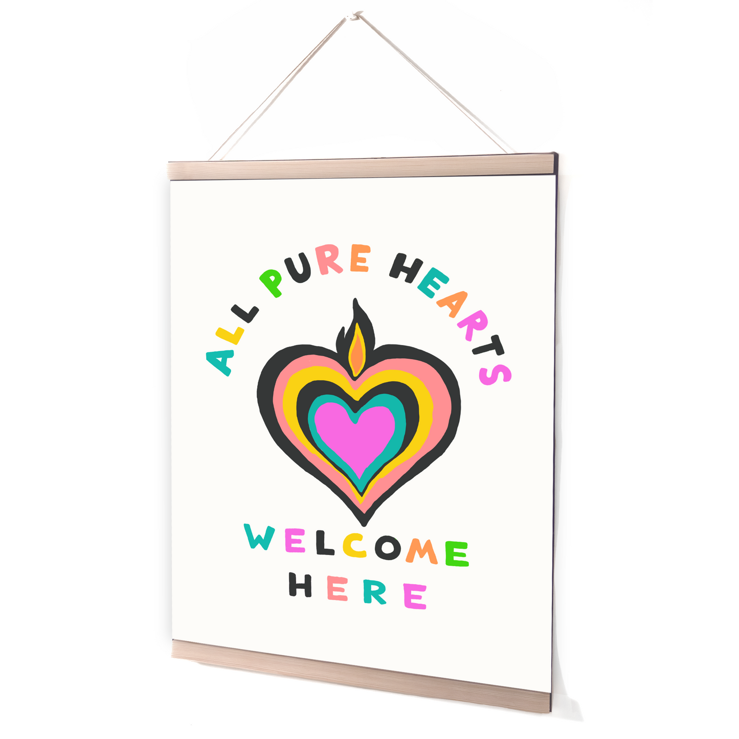 Heart Flame Wall Hanging