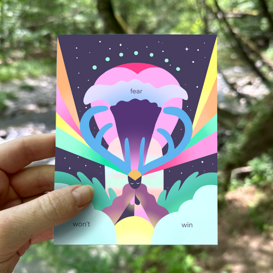 Fear Won’t Win greeting card