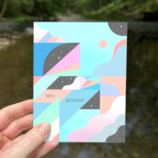 Lets Gooooooo! greeting card